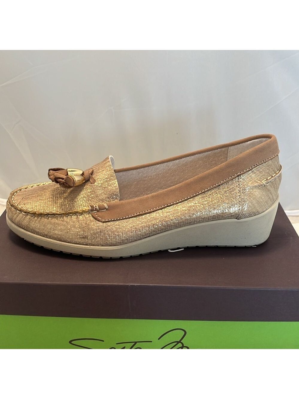 Sesto Meucci of Florence Laela Loafer Wedge - Picture 7 of 16